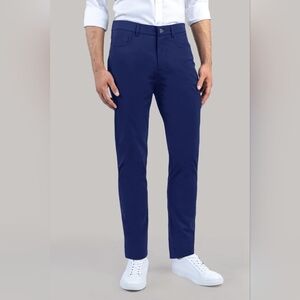 Twillory Performance Pants 33x30 Mens Blue Stretch Tailored Grip Waist NWT